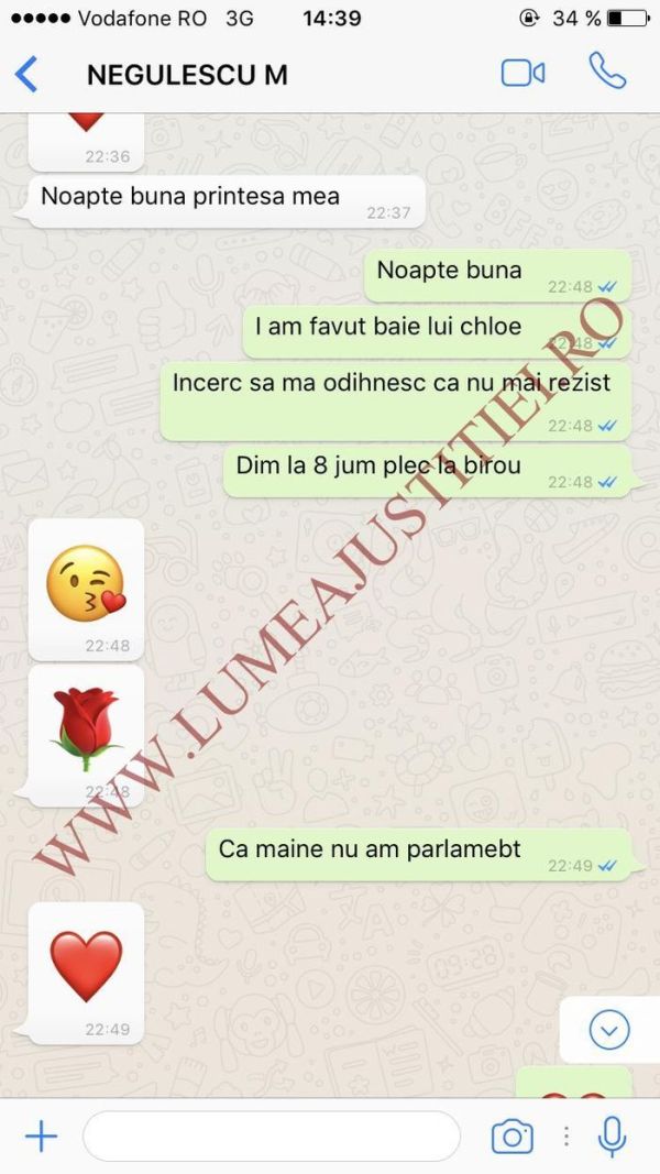 Procurorul Mircea Negulescu îi trimitea mesaje de iubire Andreei Cosma. Procurorul Mircea Negulescu îi trimitea mesaje de iubire Andreei Cosma.